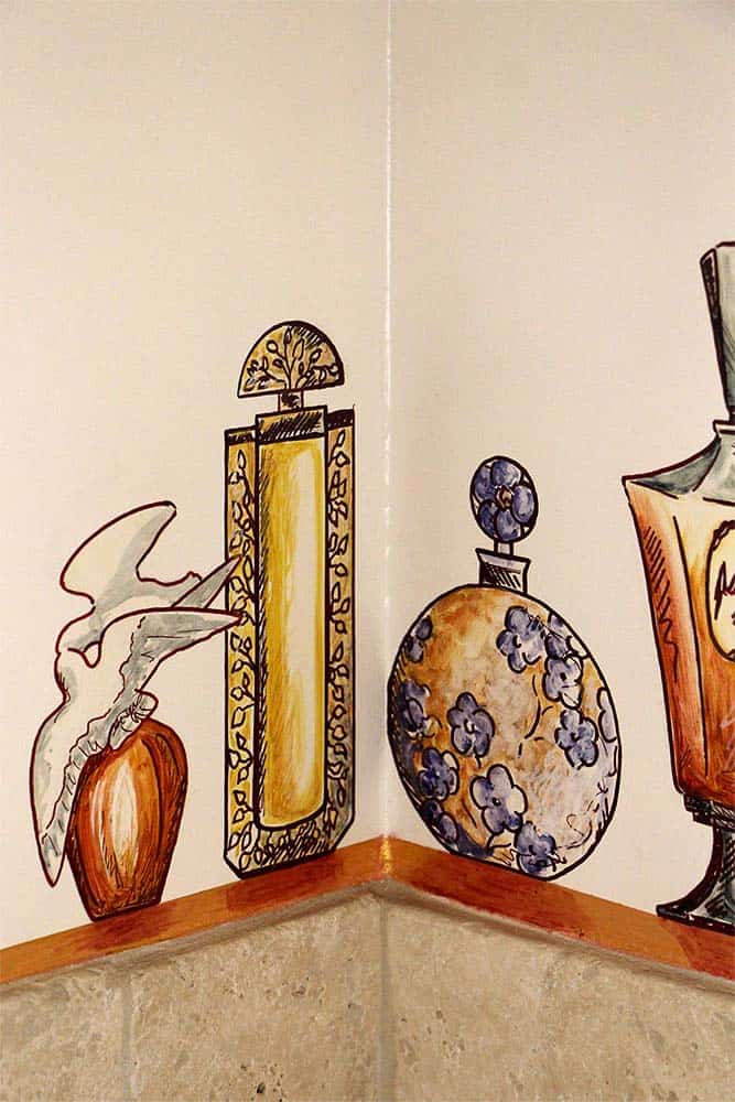 Parini Illustration Parfums détails décoratifs