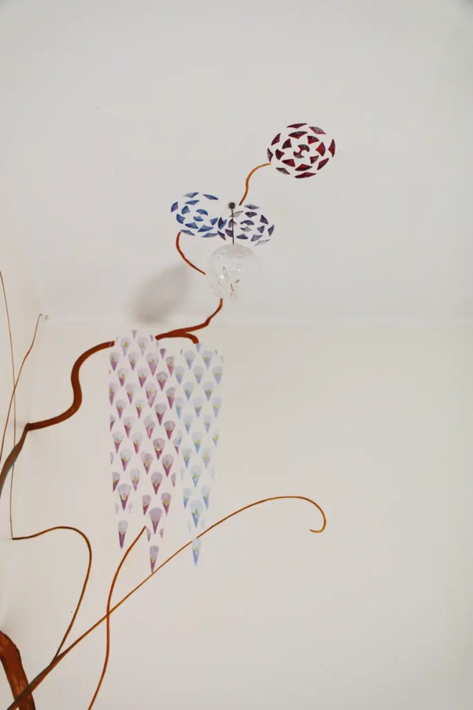 Glycine, floral, Parini Illustration décoration florale